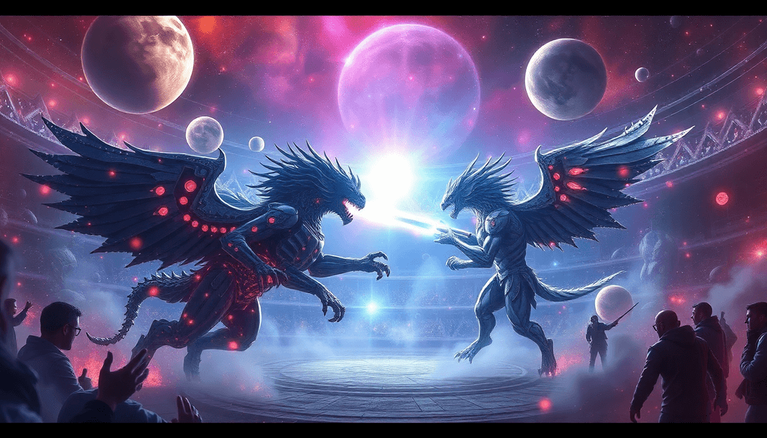Celestial Combat: The Cosmic Arena's Greatest Duel